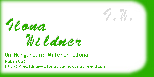 ilona wildner business card